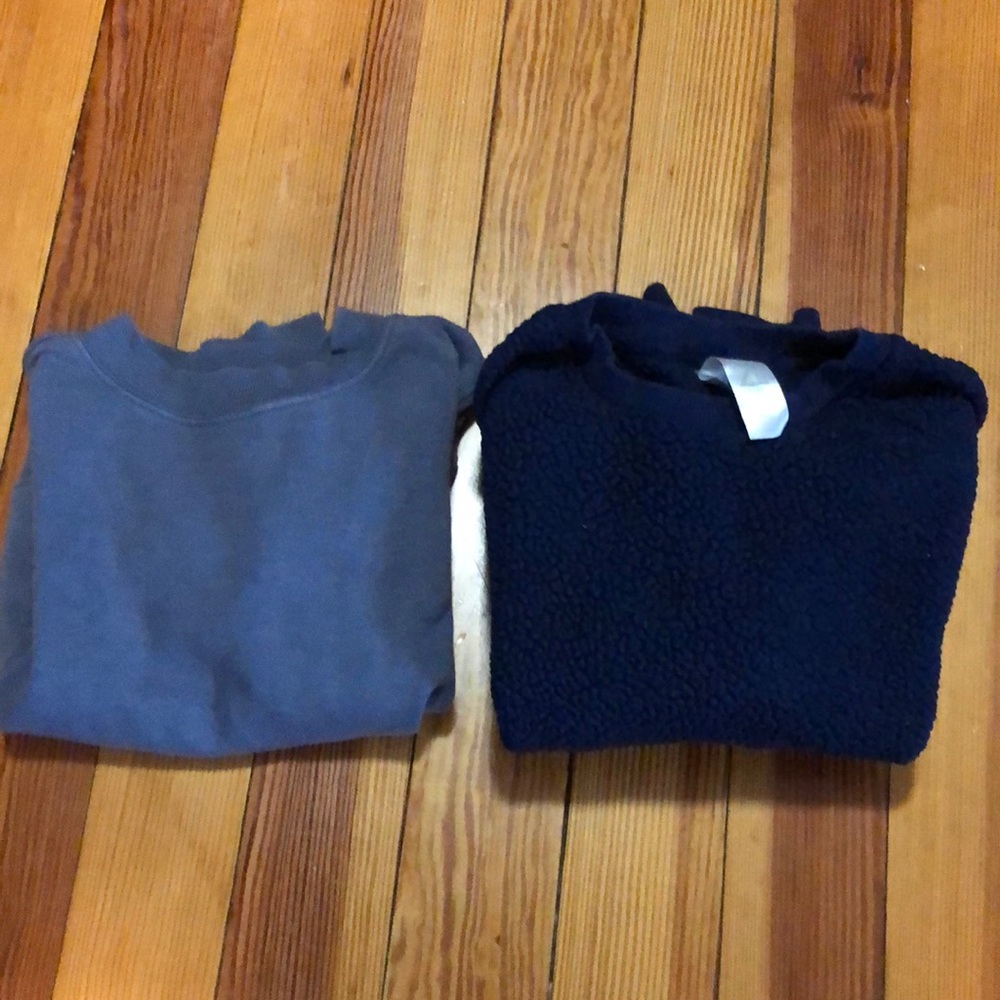 Girls cropped crew neck sweatshirts